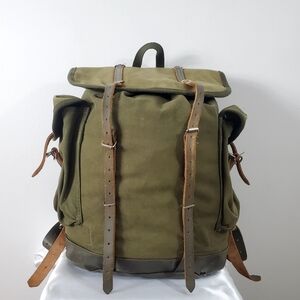 Vintage 80s Retro Military Style Backpack